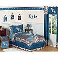 JoJo Designs Blue 4 piece Twin size Comforter Set
