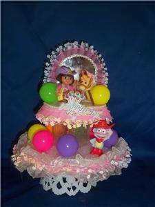 DORA AND BOOTS BIRTHDAY CAKE TOP/TOPPER/NEW  