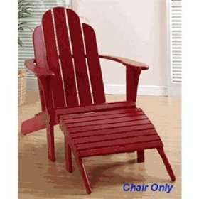  Red Outdoor Patio Woodstock Adirondack Chair: Patio, Lawn 
