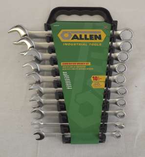 Description New Allen Combination Wrench Set 10 Pieces Metric 66647G