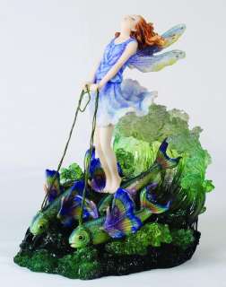 Ocean Fish Chariot Surfer Dream Statue Fairy Josephine Wall 