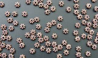 800 Antiqued Copper Daisy Spacers Beads Free Shipping  