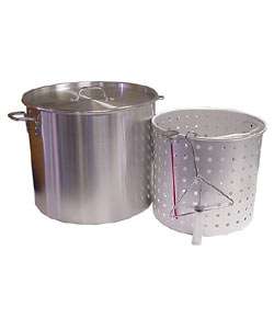 80 quart Aluminum Steamer/Fryer Pot Set  Overstock