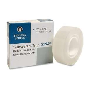  Business Source 32949 Transparent Tape, 1 in. Core, 3/4 in 