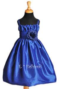 TURQUOISE BLUE BLACK PARTY FLOWER GIRL DRESS 2 4 6 8 10  