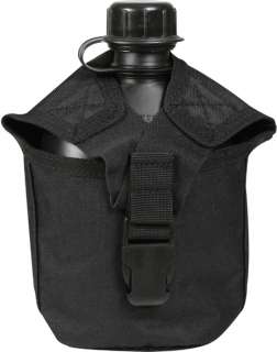 Military 1 QT MOLLE Black Water Canteen Cover  