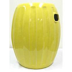 Pumpkin Yellow Ceramic Garden Seat  Overstock