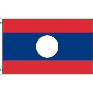  Laos Official Flag