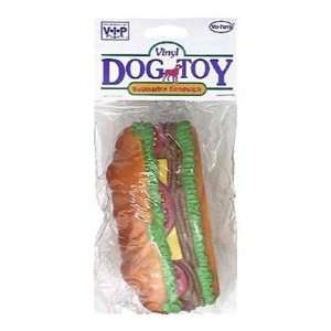  Votoy Vinyl Sub Sandwich Dog Toy 5.5 Inch