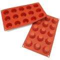   cavity Mini Brioche and Pudding Silicone Mold/ Baking Pans (Pack of 2