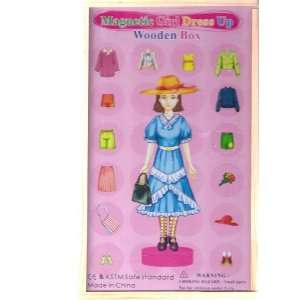  Magnetic Girl Dress Up Wooden Box Toys & Games