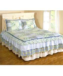 Country Blues Luxury Oversized Bedspread Set  Overstock