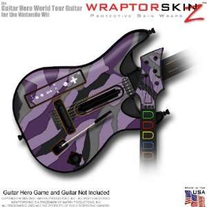 Camouflage Purple Skin fits Band Hero, Guitar Hero 5 & World Tour 