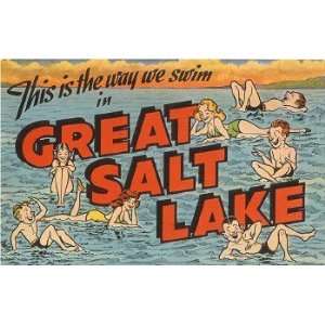 Greetings from Great Salt Lake, Utah , 4x3 