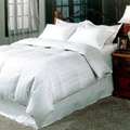 Damask 300 Thread Count White Goose Down Comforter