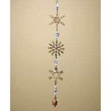 Iron and Copper Triple Snowflake Bell Chime (India)  