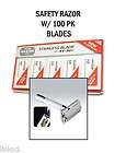 VT300 1 MENS BARBER S DOUBLE EDGE SAFETY W/100 PK DORCO BLADES