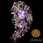 ARINNA bowknot colorful fashion lady Brooch Pin Swarovski Crystal 