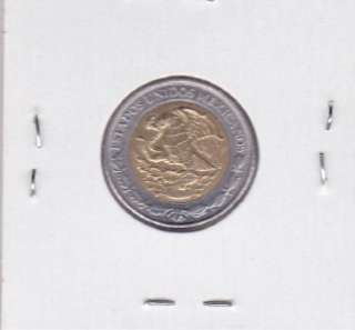 Mexico: $ 1 Peso Brilliant 2007 Coin Paper Money.  