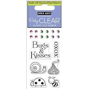  Bugs And Kisses 2X3 Clear Design Stamp (Hero Arts) Arts 