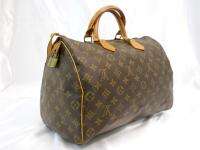 USED Louis Vuitton Monogram Speedy 35 Handbag M41524 Auth Free 