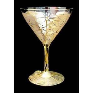  Angel Wings Design   Hand Painted   Grande Martini Glass 