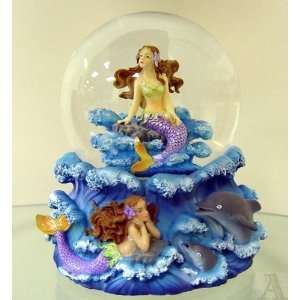  Musical Mermaid Dolphin Ocean Snow Globe Water Ball: Home 