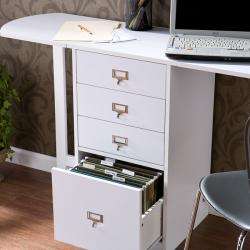 London White Fold Out Organizer and Craft Desk  