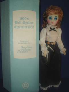 1890s BELL SYSTEM OPERATOR Advertising Doll 1970s MIB  