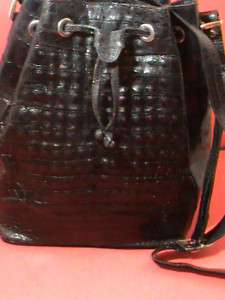 1595 Molinini VERO Coccodrillo ~Crocodile Bucket Bag  