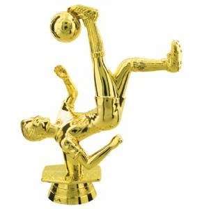  Gold 5 Male Bicycle Kick Soccer Trophy Figure Trophy 