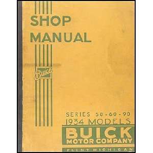    1935 Buick Series 50 60 90 Repair Shop Manual Original Buick Books