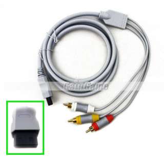 USB LAN ADAPTER CONNECTOR + AV Connection Cable FOR Wii  