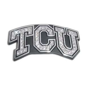 TCU Texas Christian University Horned Frogs Austrian Crystals & Chrome 