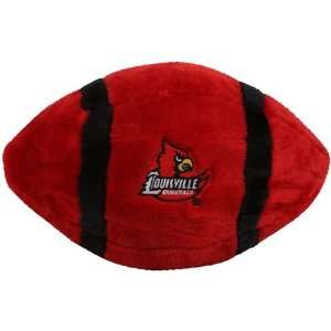 NCAA Louisville Cardinals Red Plush Football:  Sports 