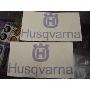 Husqvarna Husky Motorcycle tank decals Logo Logo Blue 125 & 450 style 