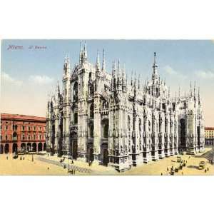   Vintage Postcard The Cathedral   Duomo Milan Italy 