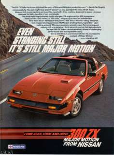 1984 Nissan 300ZX Turbo Photo Standing Still Print Ad  