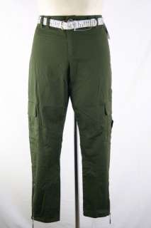 Baby Phat NEW Plus Size 16 Green Belted Cargo Pants NWT  