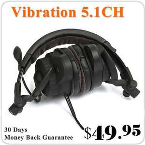   Channel Surround Vibration USB Champion Gaming Headset Headphone