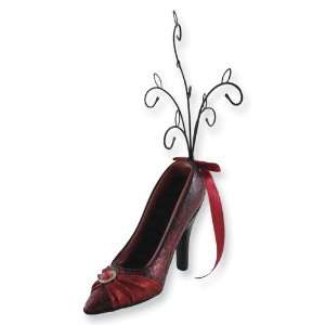  Red Cocktail Party High Heel Shoe Ring Holder: Jewelry