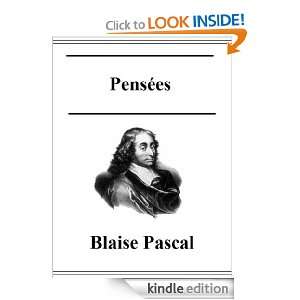 Pensées Blaise Pascal  Kindle Store