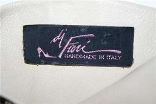Vintage ~ DIFIORI  ITALY ~ Beige & Black Snakeskin Ladies Designer 