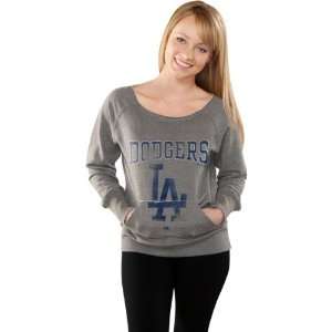  Los Angeles Dodgers Womens Athletic Diva Grey Heather 