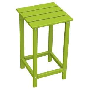  Polywood Long Island 15 Counter Side Table in Lime