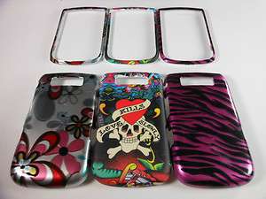 SET OF 3 PHONE COVER CASE 4 BLACKBERRY TORCH 9800 9810 AT&T SKULL 