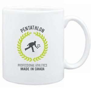    Mug White  Pentathlon MADE IN CANADA  Sports: Sports & Outdoors