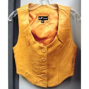  LA Studio Brown Soft Leather Vest Size Medium: Everything 