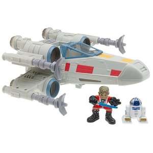   Heroes Luke Skywalker and R2D2 and X Wing Fighter Toys & Games