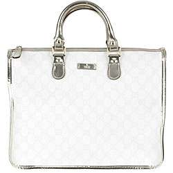 Gucci White GG PVC Tote Bag  